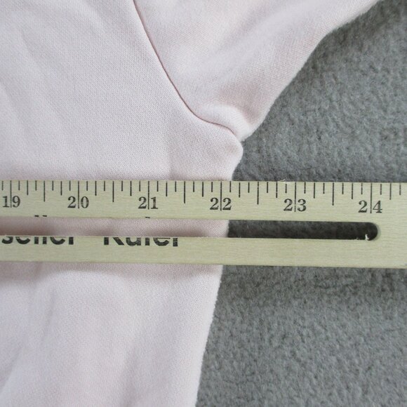 SKIMS Cotton Fleece Classic Zip Up Hoodie Womens Small Barely Pink Sweater NWT - Picture 7 of 10